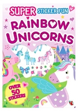  SUPER STICKER FUN RAINBOW UNICORNS