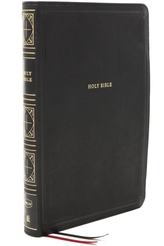  NKJV, Thinline Bible, Giant Print, Leathersoft, Black, Thumb Indexed, Red Letter, Comfort Print