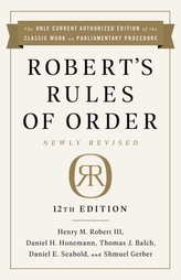  Robert\'s Rules of Order Newly Revised, 12th edition