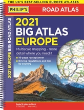  2021 Philip\'s Big Road Atlas Europe