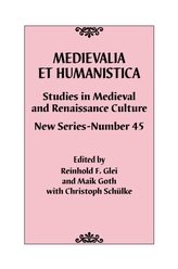  Medievalia et Humanistica, No. 45