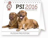 Kalendář stolní 2016 - Psi - se jmény psů Praktik,  16,5 x 13 cm