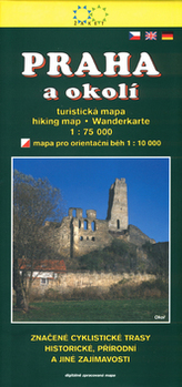 Praha a okolí turistická mapa 1:75 000