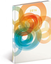 Diář 2016 - Cambio, Kruhy - Denní A5,  15 x 21 cm