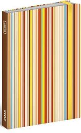 Diář 2016 - Pruhy,  10,5 x 15,8 cm
