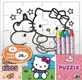 Hello Kitty - Omalovánky puzzle