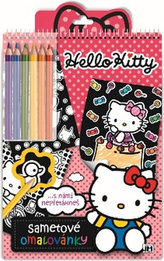 Hello Kitty - Sametové omalovánky