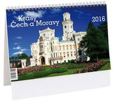 Krásy Čech a Moravy - stolní kalendář 2016