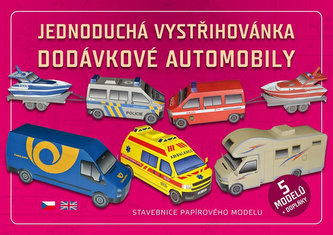 Jednoduchá vystřihovánka dodávkové automobily - Stavebnice papírového modelu Jednoduchá vystřihovánka dodávkové automobily - Stavebnice papírového modelu