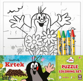 Krtek - Omalovánky puzzle