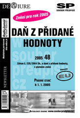 Daň z přidané hodnoty v platném zění k 1.1.2005