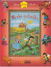 České pohádky - 8x puzzle, objevuj, skládej a obkresli