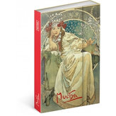Notes - Alfons Mucha/Princezna, linkovaný, 10,5 x 15,8 cm