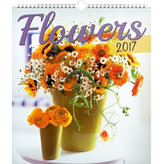 Kalendář nástěnný 2017 - Květiny