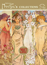 Kalendář nástěnný 2017 - Alfons Mucha, 33 x 46cm