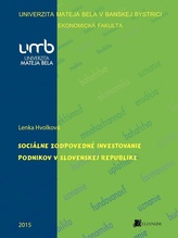 Sociálne zodpovedné investovanie podnikov v Slovenskej republike
