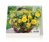 Kalendář stolní 2017 - MiniMax/Květiny