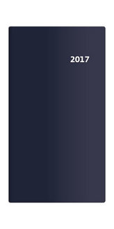 Diář 2017 - Torino/kapesní/čtrnáctidenní/modrá
