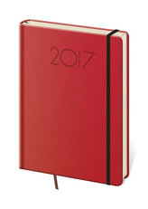 Diář 2017 - New Praga/denní A5 červená
