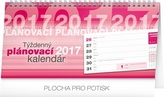 Plánovací kalendár riadkový - stolní kalendár 2017