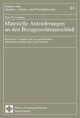 Materielle Anforderungen an den Bezugsrechtsausschluß
