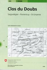 Swisstopo 1 : 50 000 Clos du Doubs