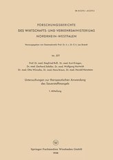 Untersuchungen zur therapeutischen Anwendung des Sauerstoffmangels