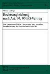 Rechtsangleichung nach Art. 94, 95 EG-Vertrag