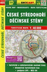 Wanderkarte Tschechien Ceske stredohori, Decisnke steny 1 : 40 000