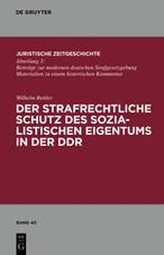 Der strafrechtliche Schutz des sozialistischen Eigentums in der DDR