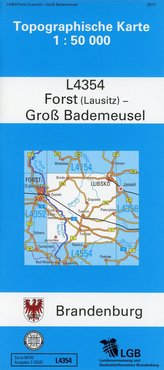 Forst (Lausitz) - Groß Bademeusel 1 : 50 000