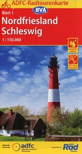 ADFC-Radtourenkarte 1 Nordfriesland /Schleswig 1:150.000, reiß- und wetterfest, GPS-Tracks Download