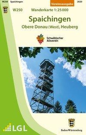 Spaichingen - Obere Donau (West), Heuberg. Wanderkarte 1:25.000 Spaichingen - Obere Donau (West), Heuberg. Wanderkarte 1:25.000
