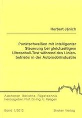 Punktschweißen mit intelligenter Steuerung bei gleichzeitigem Ultraschall-Test während des Linienbetriebs in der Automobilindust