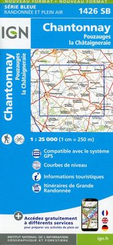 Chantonnay.Pouzauges.la Châtaigneraie 1:25 000