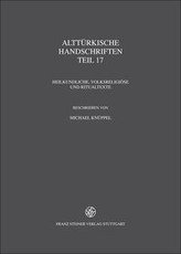 Verzeichnis der orientalischen Handschriften in Deutschland 13.25. Alttürkische Handschriften