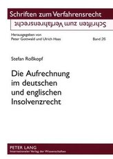 Die Aufrechnung im deutschen und englischen Insolvenzrecht