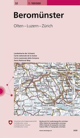 Swisstopo 1 : 100 000 Beromünster
