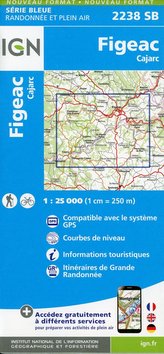 Figeac.Cajarc 1:25 000