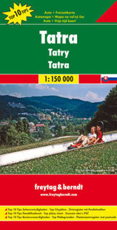 Freytag & Berndt Autokarte Tatra. Tatry. Mount Tatra; Tatras; Monti Tatra