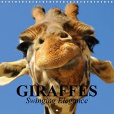 Giraffes - Swinging Elegance (Wall Calendar 2021 300 × 300 mm Square)