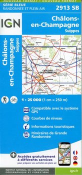 Châlons-en-Champagne.Suippes 1:25 000