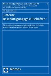 \"Interne Beschäftigungsgesellschaften\"