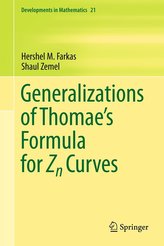 Generalizations of Thomae\'s Formula for Zn Curves