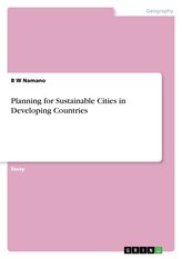 Planning for Sustainable Cities in Developing Countries