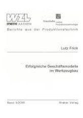 Erfolgreiche Geschäftsmodelle im Werkzeugbau