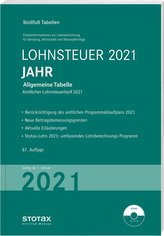 Tabelle, Lohnsteuer 2021 Jahr