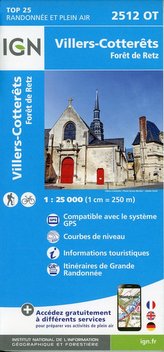 Villers-Cotterêts.Forêt de Retz 1:25 000