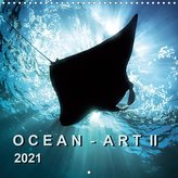 Ocean - Art II (Wall Calendar 2021 300 × 300 mm Square)