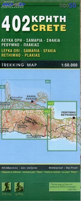 Lefka Ori - Samaria - Sfakia - Rethimno - Plakias 1 : 50 000